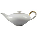 [45816979] Teekanne Goldrand 1,3 L KPM Krister 0201 Weiß gebraucht - sehr gut Bild 2