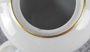 [45816980] Kaffeekanne Goldrand 1,7 L KPM Krister 0201 Weiß gebraucht - gut Bild 5