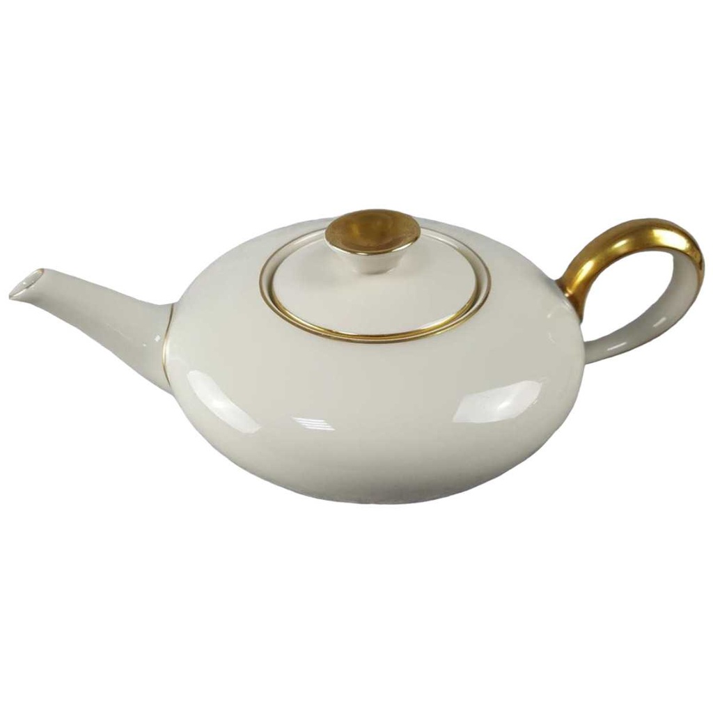 [45816981] Teekanne Goldrand 1,05 L KPM Krister 0202 Elfenbein Beige gebraucht - sehr gut Bild 2