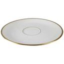 [45816990] Untertasse für Tee Goldrand 15 cm KPM Krister 0201 Weiß Bild 2