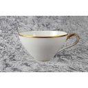 [45816991] Teetasse mit Untertasse Tasse Goldrand KPM Krister 0201 Weiß Bild 3
