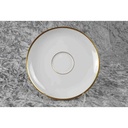 [45816991] Teetasse mit Untertasse Tasse Goldrand KPM Krister 0201 Weiß Bild 5