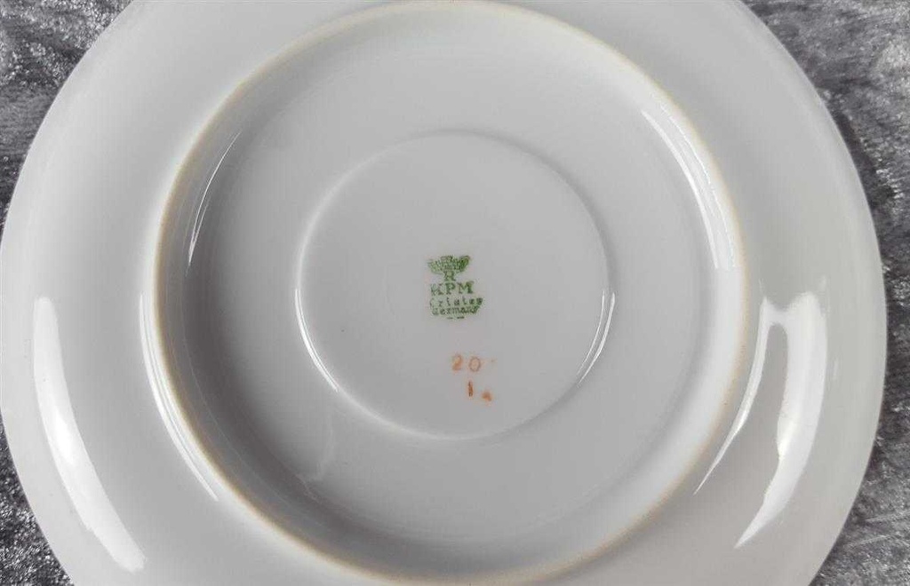 [45816991] Teetasse mit Untertasse Tasse Goldrand KPM Krister 0201 Weiß Bild 7