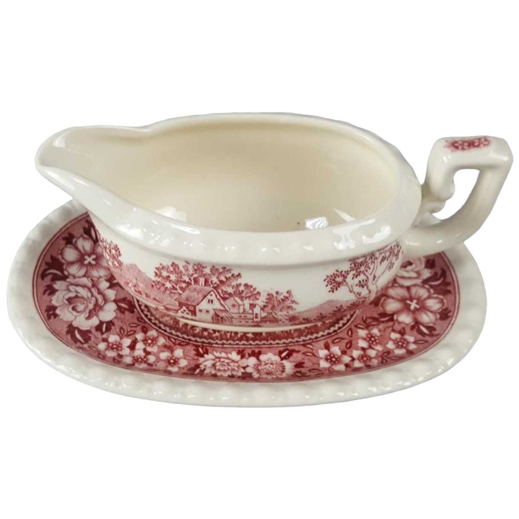 [45816992] Buttersauciere mit Teller Villeroy & Boch Rusticana Rot gebraucht - sehr gut Bild 2