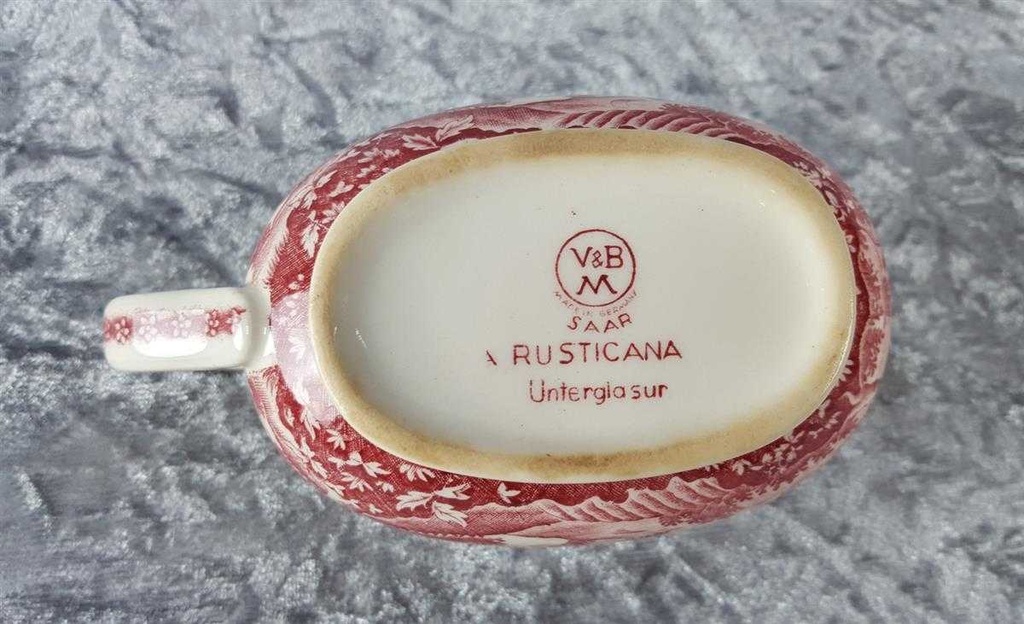 [45816992] Buttersauciere mit Teller Villeroy & Boch Rusticana Rot gebraucht - sehr gut Bild 5
