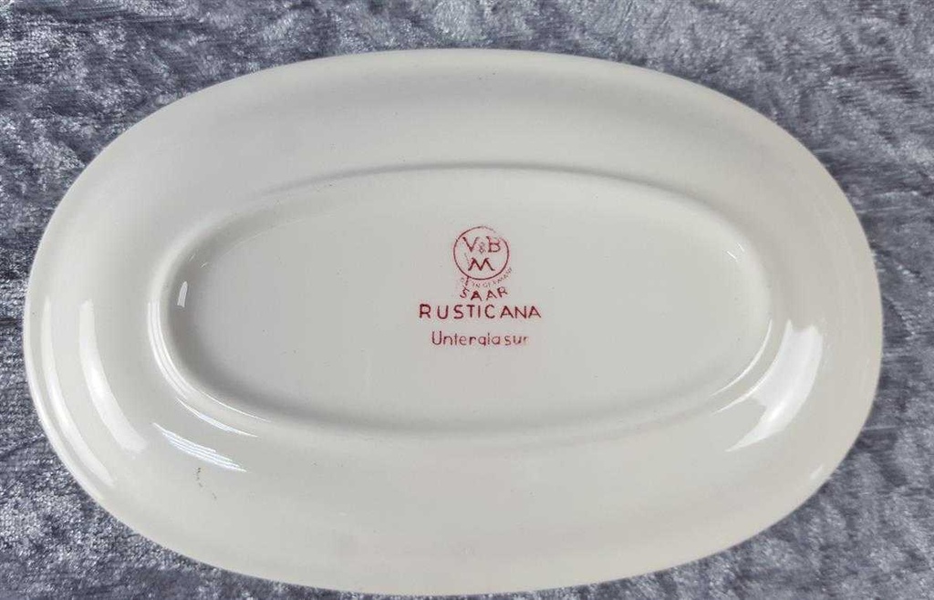 [45816992] Buttersauciere mit Teller Villeroy & Boch Rusticana Rot gebraucht - sehr gut Bild 7