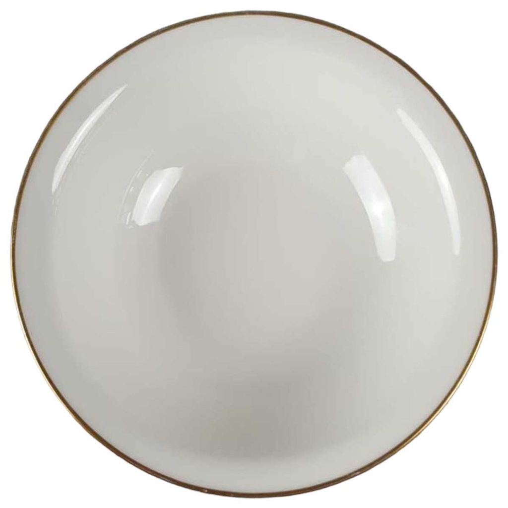 [45816994] Schüssel Servierschüssel Goldrand 22,5 cm Eschenbach Elfenbein 2 mm Beige gebraucht - sehr gut Bild 2