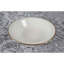 [45816994] Schüssel Servierschüssel Goldrand 22,5 cm Eschenbach Elfenbein 2 mm Beige gebraucht - sehr gut Bild 3