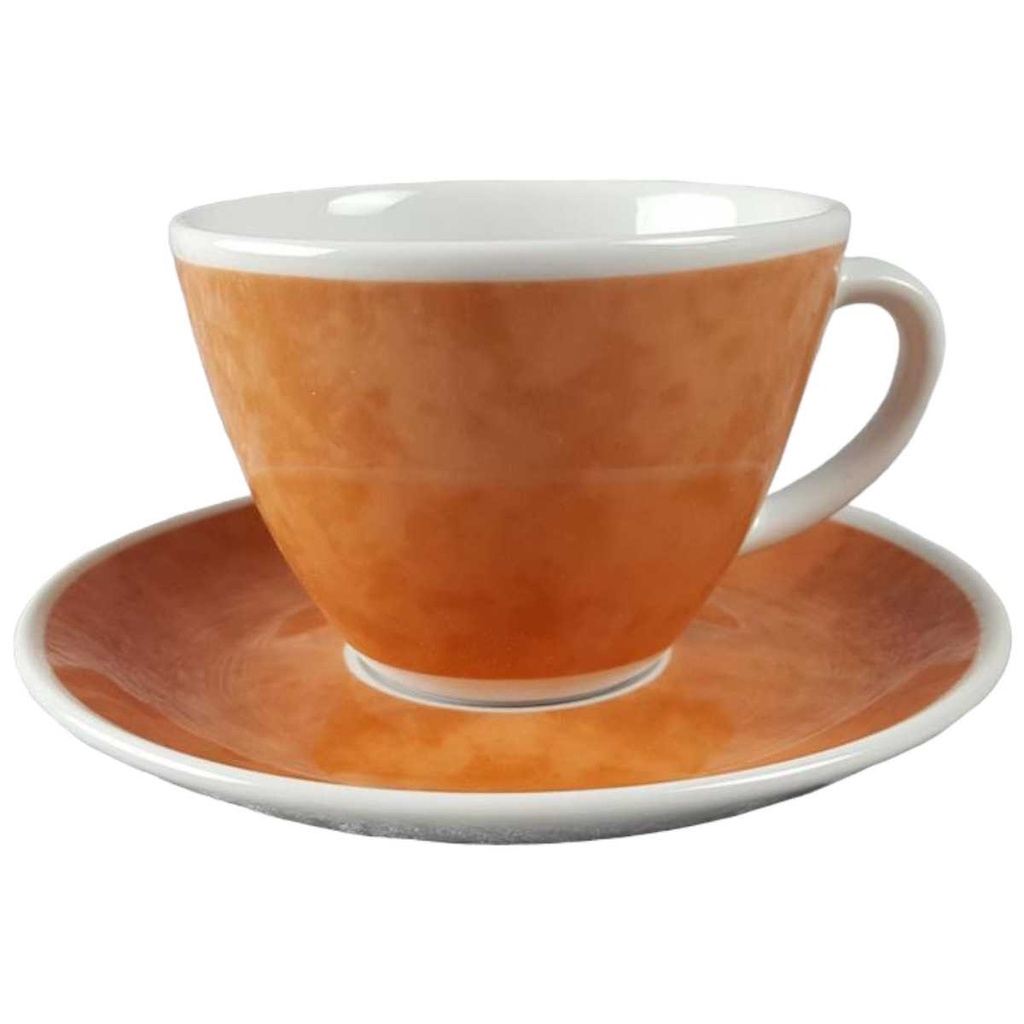 [2119313] 2er Set Untertasse Kaffeetasse mit Tasse OVP 9,4 cm Retsch Wunsiedel Orange Bavaria gebraucht - neuwertig Bild 2