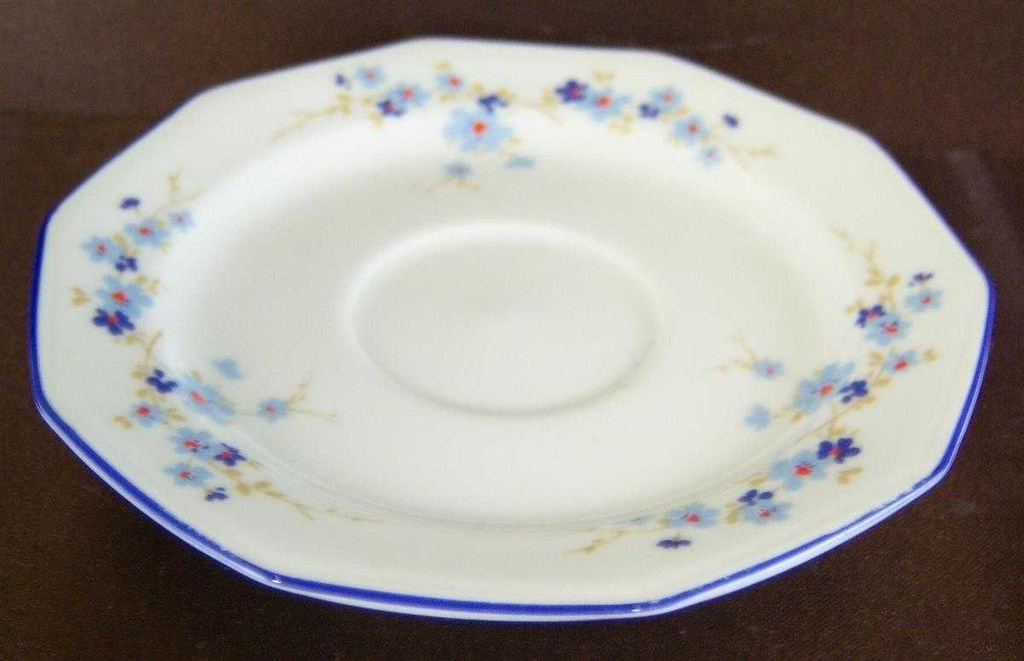 [4581700] Untertasse für Kaffee 13,5 cm Winterling Marktleuthen Blumendekor Blau Blumen gebraucht - gut Bild 2