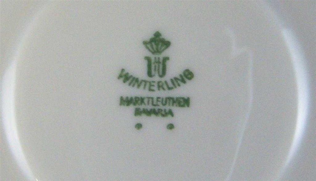 [4581700] Untertasse für Kaffee 13,5 cm Winterling Marktleuthen Blumendekor Blau Blumen gebraucht - gut Bild 4