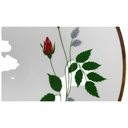 [45817002] Tortenplatte Tortenständer Goldrand Plankenhammer rote Rosen mit gebraucht - gut Bild 2