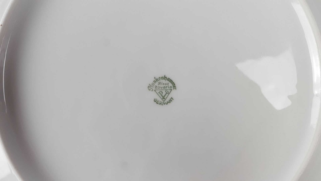 [45817002] Tortenplatte Tortenständer Goldrand Plankenhammer rote Rosen mit gebraucht - gut Bild 6