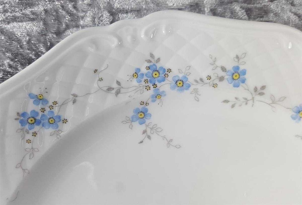 [45817009] Speiseteller Essteller 25,2 cm Eschenbach La Reine Form 800 Vergissmeinnicht gebraucht - gut Bild 5
