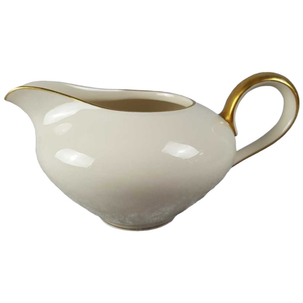 [45817012] Milchkännchen Goldrand 0,35 L KPM Krister 0202 Elfenbein Beige gebraucht - gut Bild 2