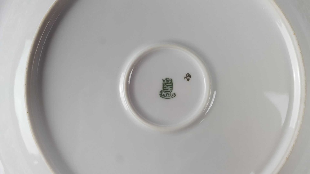 [45817013] Servierschale Servierteller Goldrand 29,7 cm VEB Dresden Einzelteile gebraucht - gut Bild 5