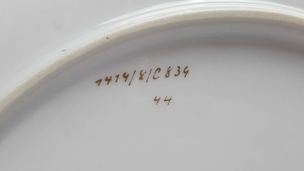 [45817015] Schale Prunkschale Golddekor 30 cm Graf von Henneberg gebraucht - gut Bild 8