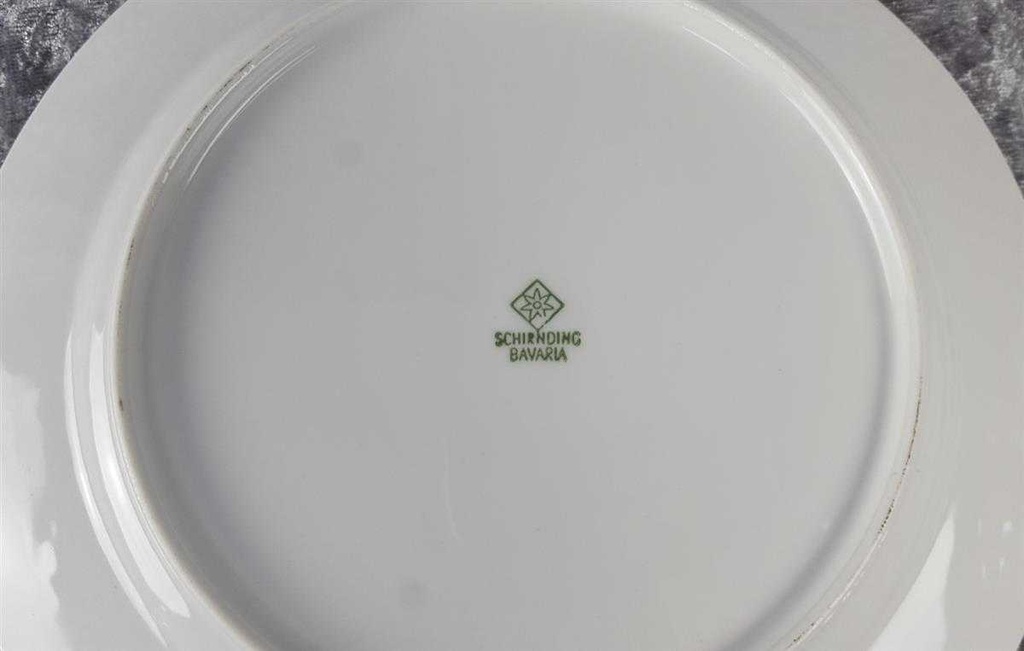 [45817038] Speiseteller Essteller Goldrand 24,2 cm Schirnding Bavaria 1 mm gebraucht - sehr gut Bild 3