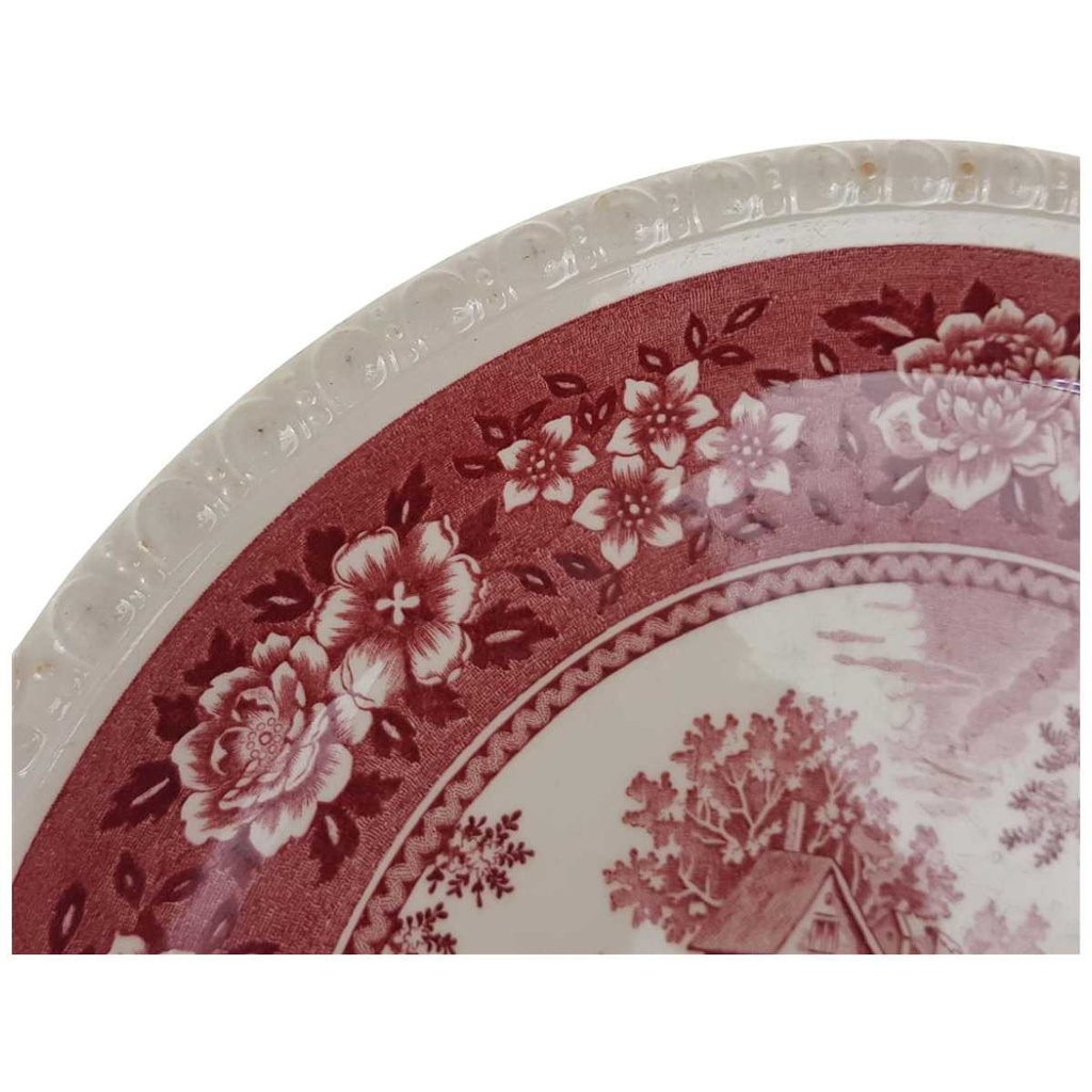 [45817053] Kuchenplatte mit Henkeln Tortenplatte Villeroy & Boch Rusticana Rot gebraucht - akzeptabel Bild 2