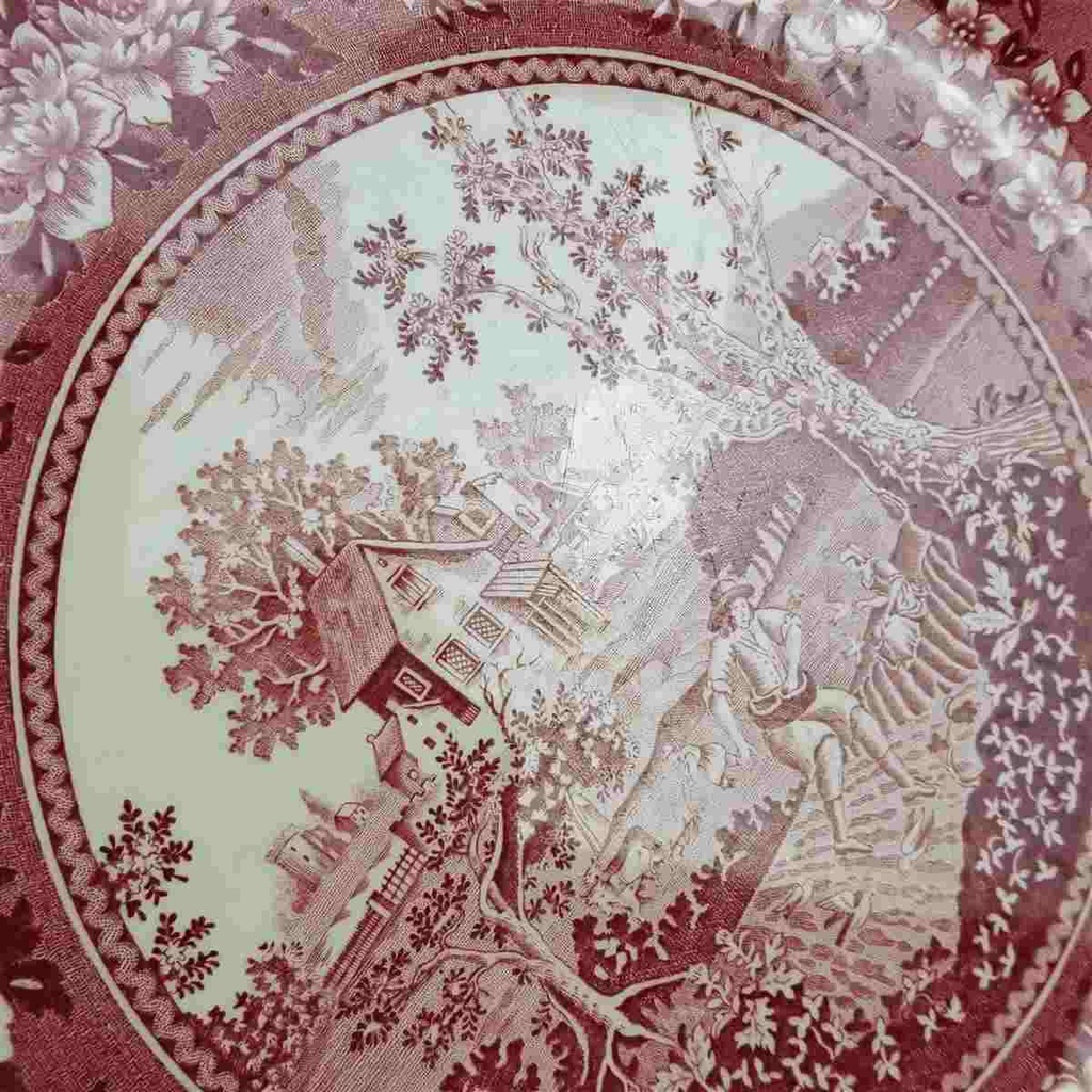 [45817053] Kuchenplatte mit Henkeln Tortenplatte Villeroy & Boch Rusticana Rot gebraucht - akzeptabel Bild 4