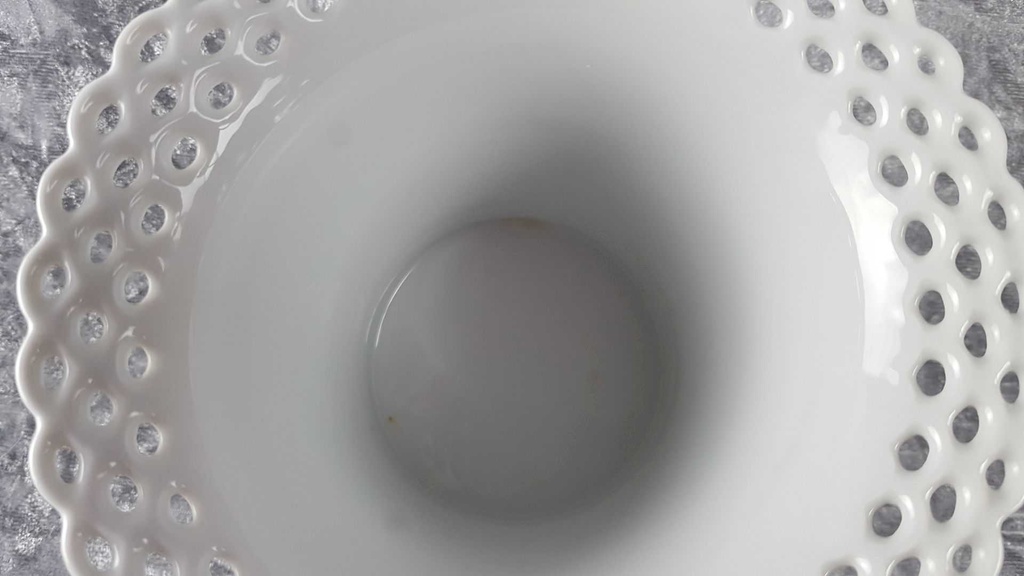 [45817068] Übertopf Durchbrucharbeit Wallendorfer Porzellan ehem. VEB gebraucht - sehr gut Bild 4