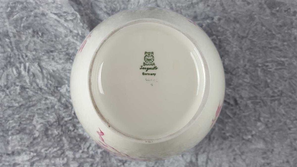 [45817070] Vase Goldrand 21,2 cm Jaeger & Co Bavaria gebraucht - gut Bild 9