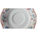 [45817078] Untertasse für Kaffee 14,5 cm Mitterteich Form 2250 rosa Rand Dekor Stefanie gebraucht - sehr gut Bild 2