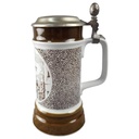 [2119316] Bierkrug mit Zinndeckel Retsch Wunsiedel Braun gebraucht - gut Bild 2