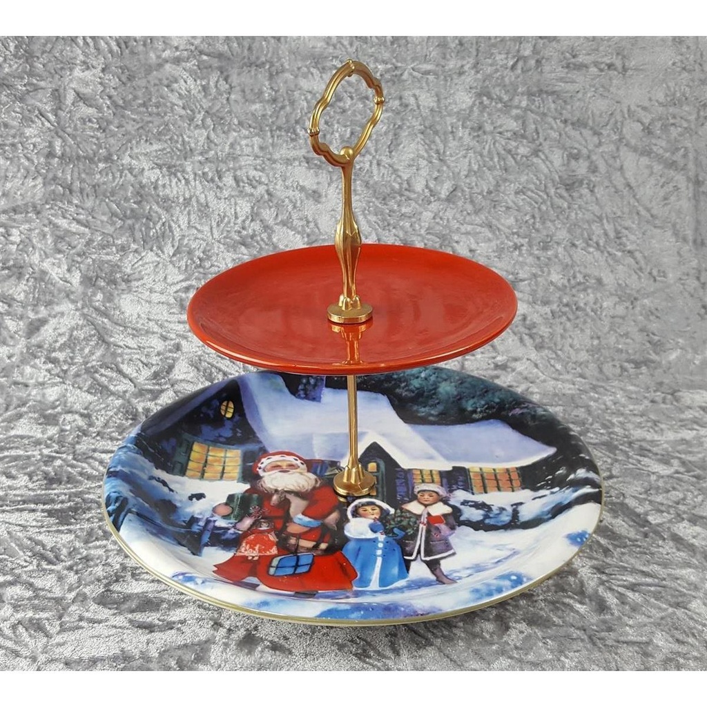 [2119317] 2 Stöckige Etagere Weihnachten Weihnachts Dekor H 24,6 cm Bild 2