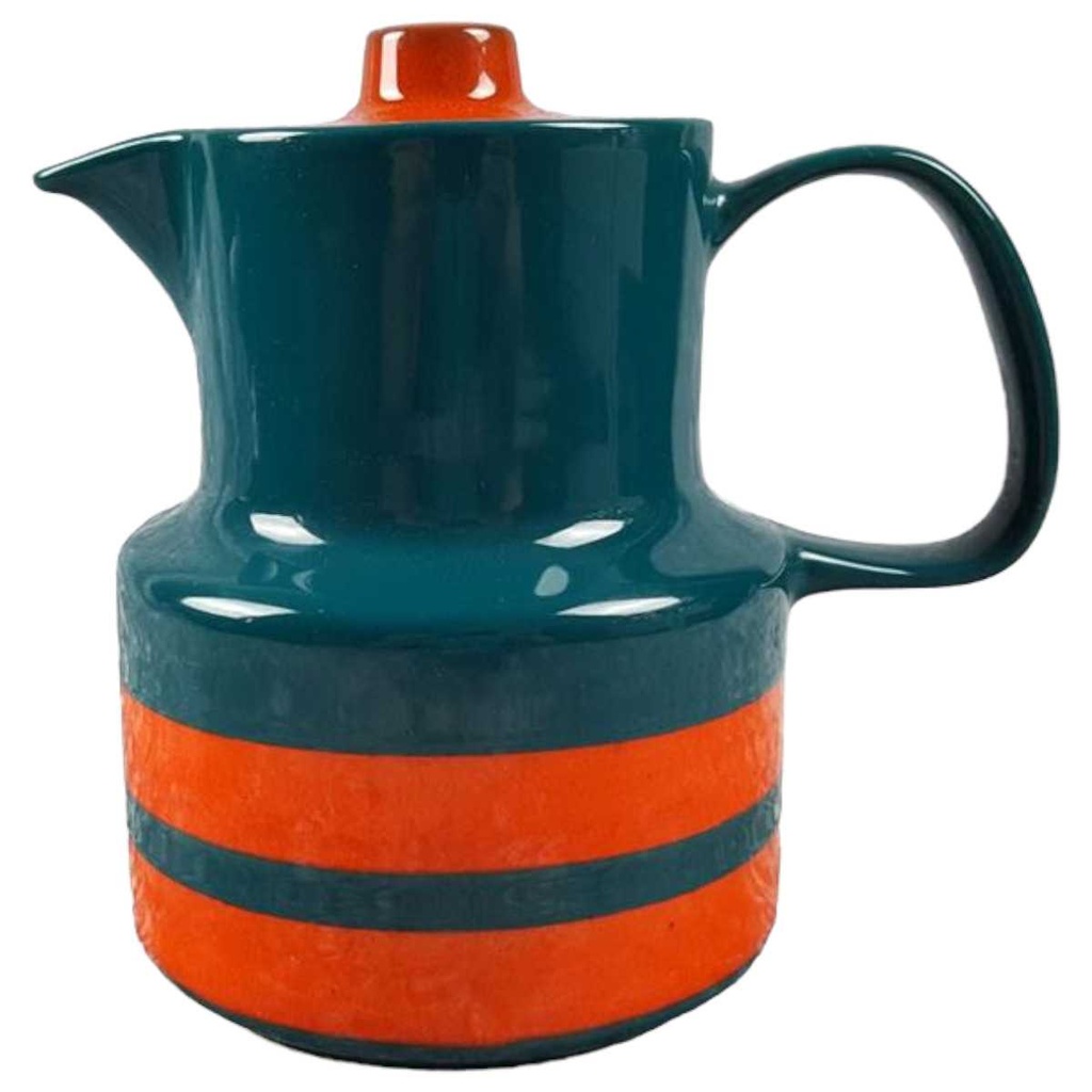 [45817116] Kaffeekanne 1,2 L Melitta Kopenhagen Dekor grün orange gebraucht - gut Bild 2