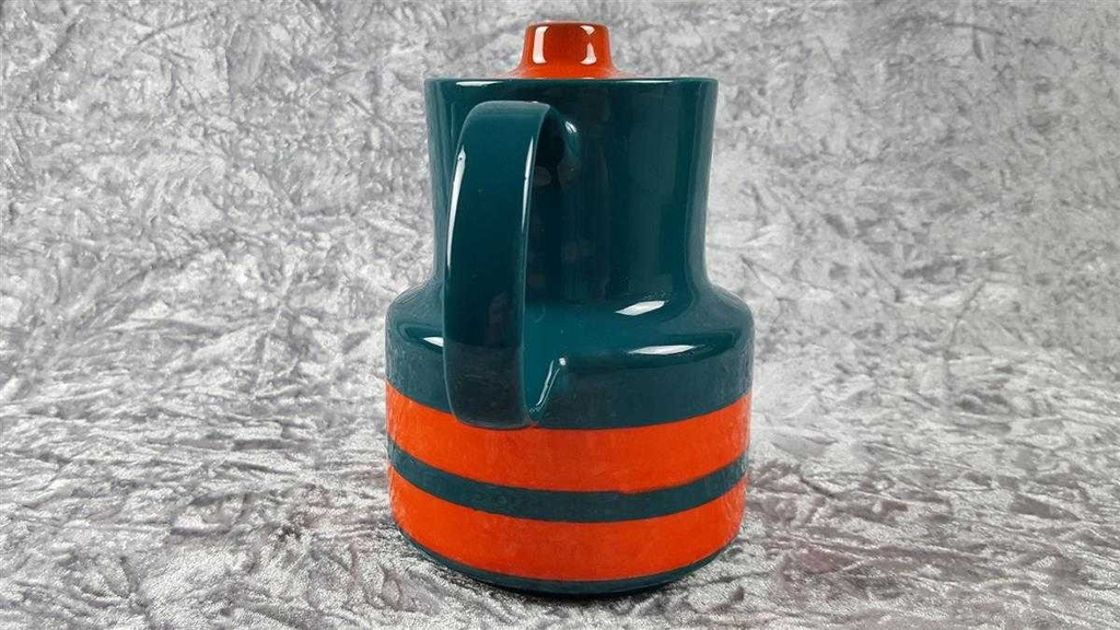 [45817116] Kaffeekanne 1,2 L Melitta Kopenhagen Dekor grün orange gebraucht - gut Bild 5