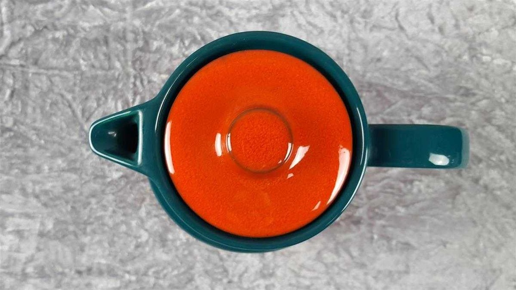 [45817116] Kaffeekanne 1,2 L Melitta Kopenhagen Dekor grün orange gebraucht - gut Bild 6