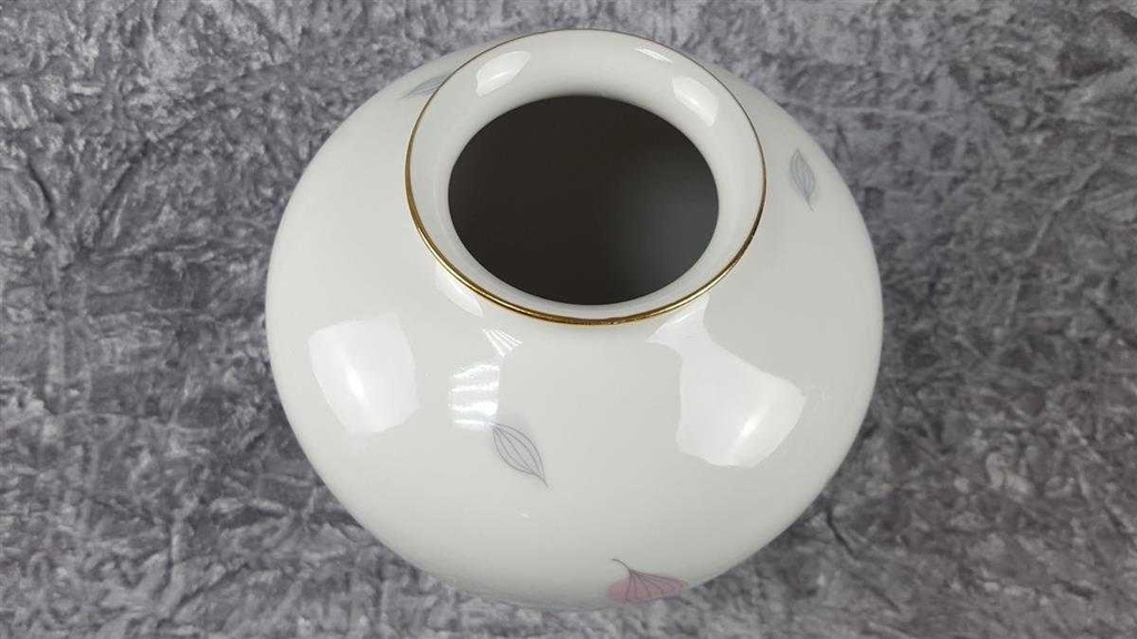 [45817120] Vase Blumenvase Goldrand 24,3 cm KPM Krister gebraucht - sehr gut Bild 4