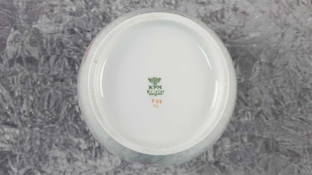 [45817120] Vase Blumenvase Goldrand 24,3 cm KPM Krister gebraucht - sehr gut Bild 8