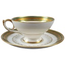 [45817165] Mokkatasse Tasse Espressotasse mit Untertasse Golddekor Tirschenreuth gebraucht - akzeptabel Bild 2