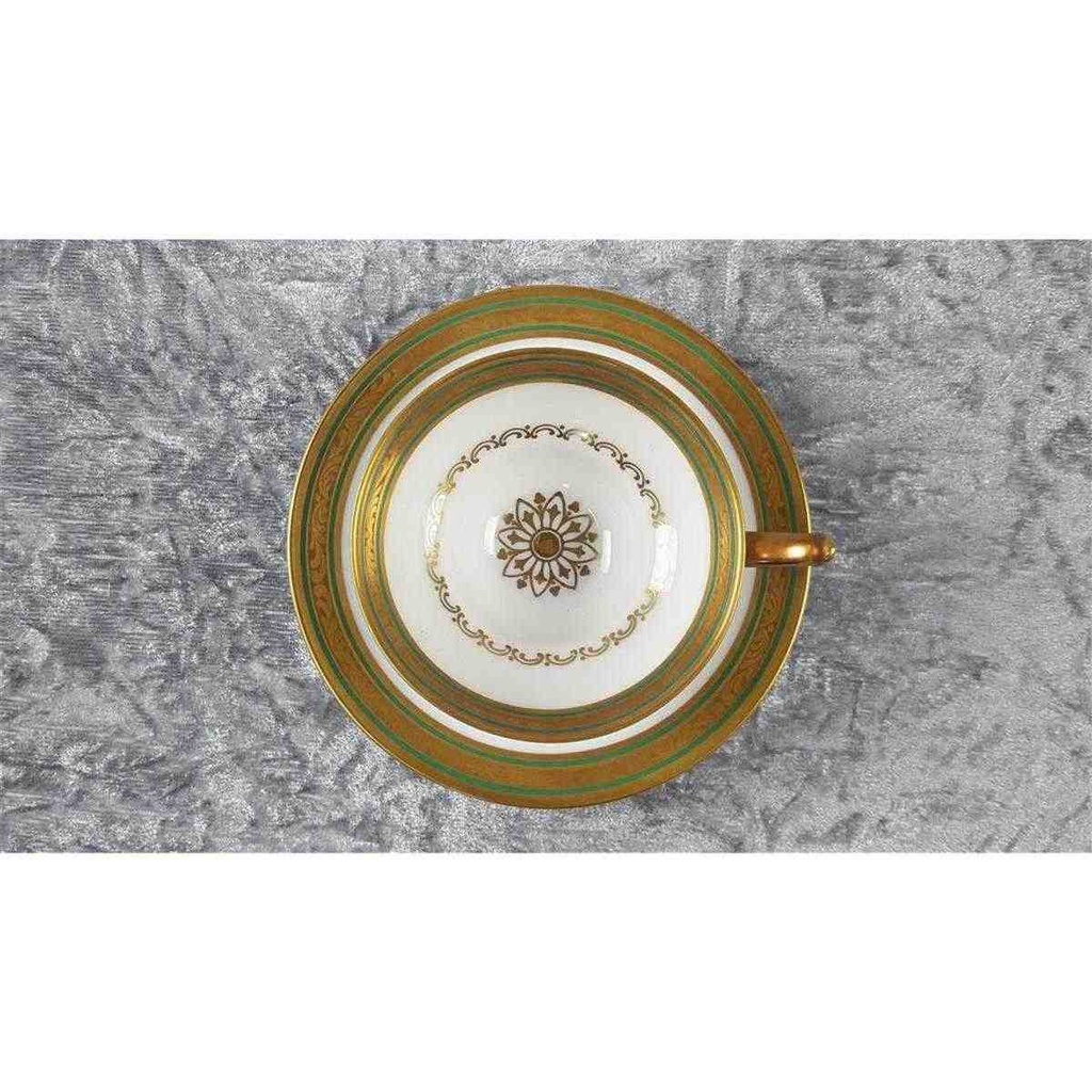 [45817165] Mokkatasse Tasse Espressotasse mit Untertasse Golddekor Tirschenreuth gebraucht - akzeptabel Bild 4