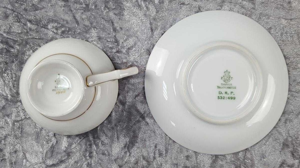 [45817165] Mokkatasse Tasse Espressotasse mit Untertasse Golddekor Tirschenreuth gebraucht - akzeptabel Bild 5