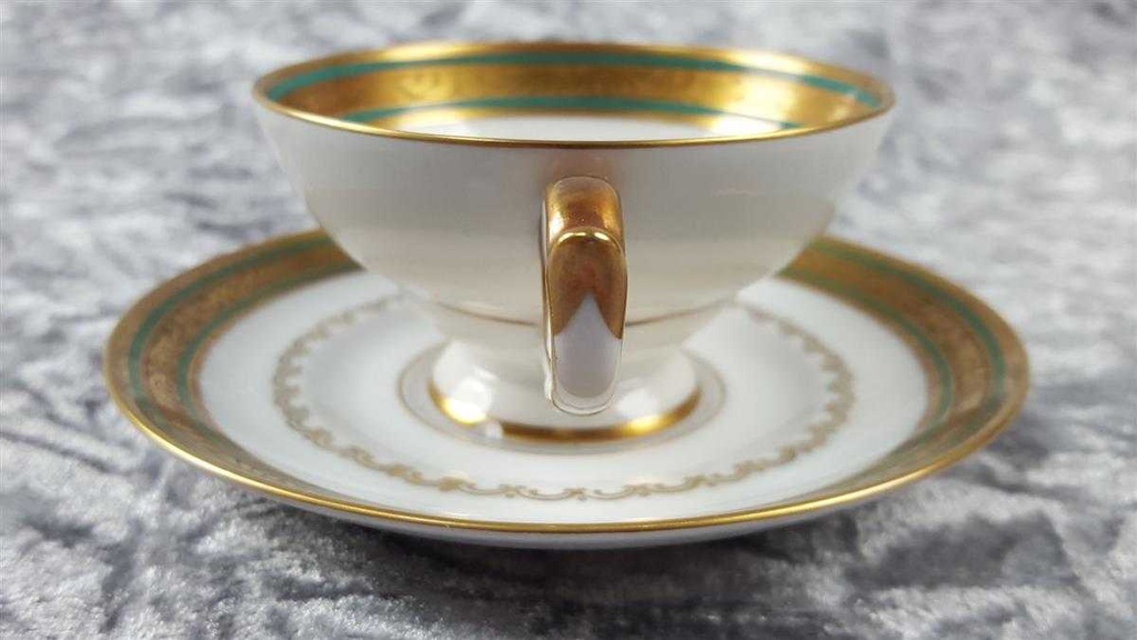 [45817165] Mokkatasse Tasse Espressotasse mit Untertasse Golddekor Tirschenreuth gebraucht - akzeptabel Bild 6