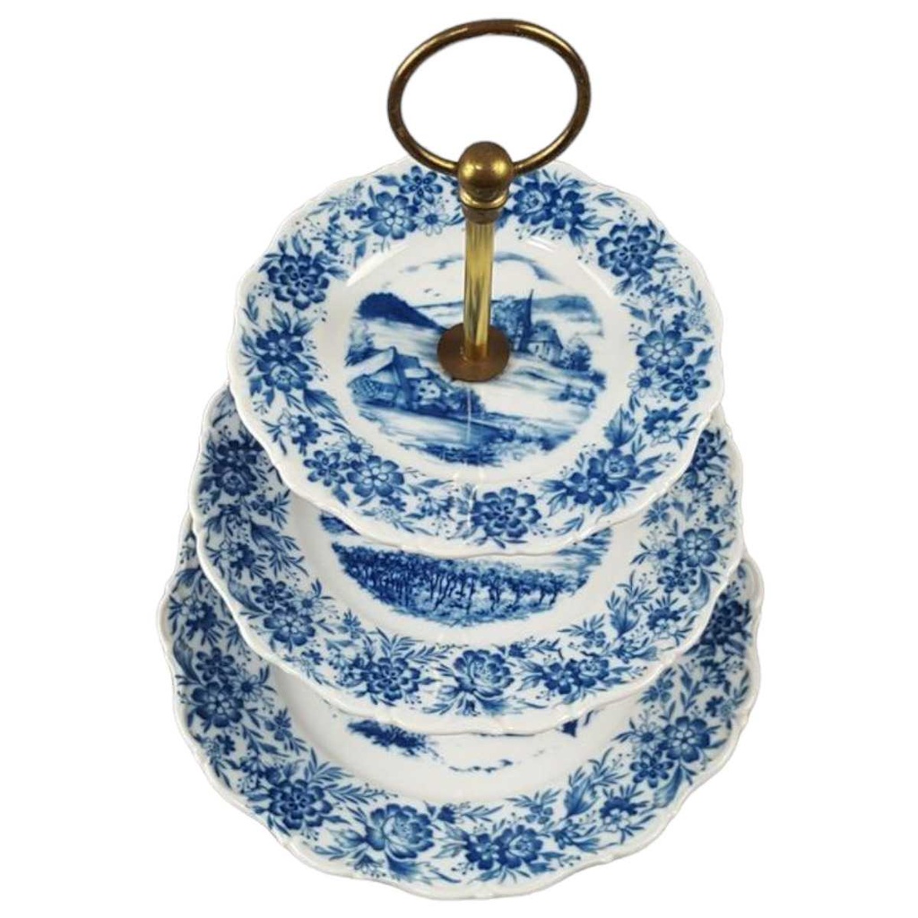 [45817173] Etagere 3stöckig Seltmann Weiden Theresia Heimatland blau gebraucht - akzeptabel Bild 2