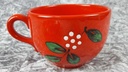 [45817203] Tasse Jumbotasse mit Untertasse Teller Waechtersbach rot Apfeldekor gebraucht - gut Bild 4