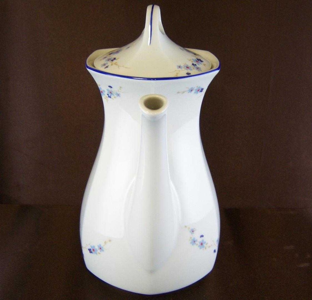 [4581723] Kaffeekanne 1,25 L Winterling Marktleuthen Blumendekor Blau Blumen gebraucht - sehr gut Bild 6