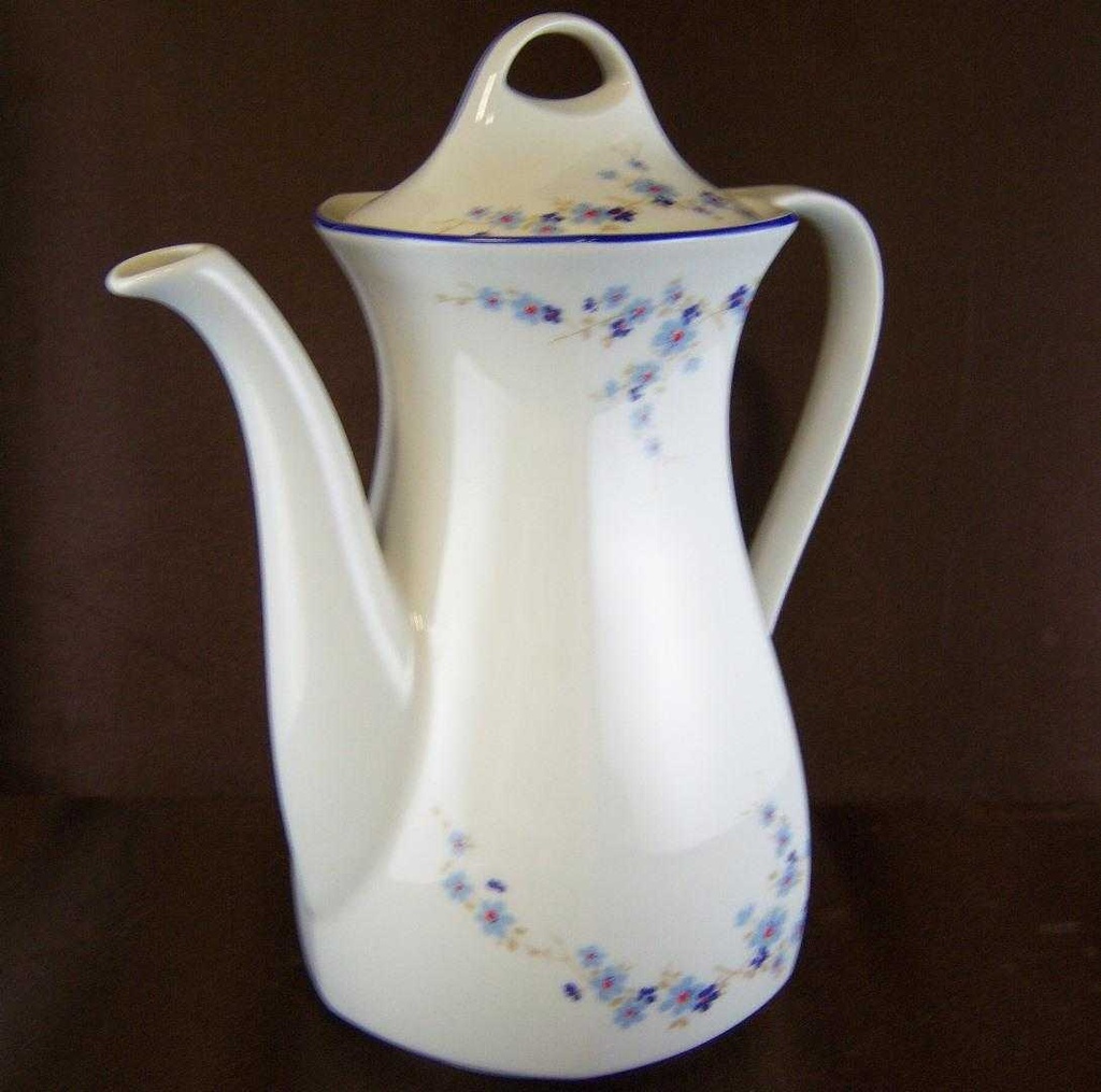 [4581723] Kaffeekanne 1,25 L Winterling Marktleuthen Blumendekor Blau Blumen gebraucht - sehr gut Bild 7