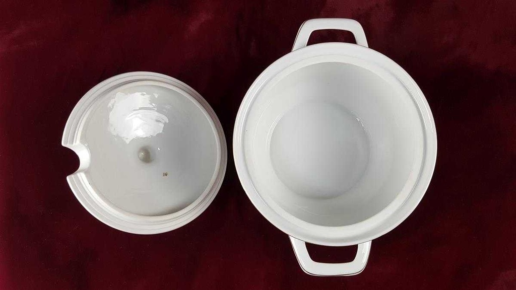 [45817242] Suppenterrine Suppenschüssel Golddekor 2,5 L Walbrzych Poland Einzelteile gebraucht - gut Bild 6