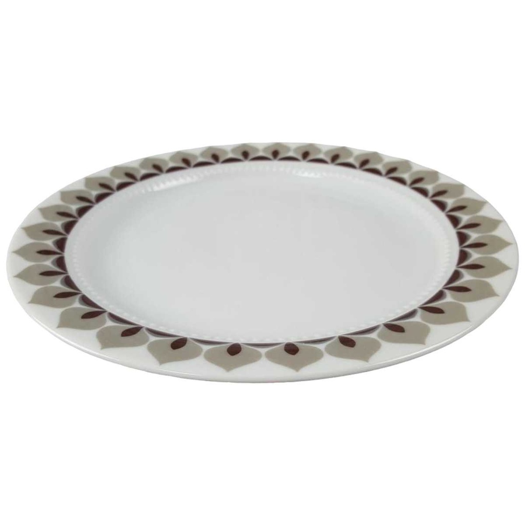 [45817256] Kuchenteller Dessertteller Frühstücksteller 19 cm Eschenbach Venedig Perlrand Braun Grau gebraucht - gut Bild 2