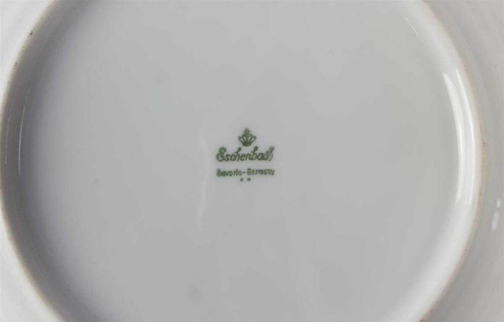[45817256] Kuchenteller Dessertteller Frühstücksteller 19 cm Eschenbach Venedig Perlrand Braun Grau gebraucht - gut Bild 4