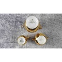 [45817257] Zuckerdose Milchkännchen Mokkakanne Golddekor 3tlg Seltmann Weiden Vohenstrauß gebraucht - gut Bild 5
