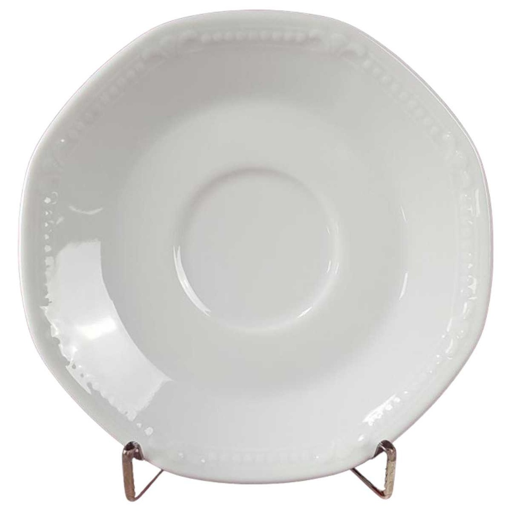 [45817281] Untertasse für Kaffee 14,8 cm Mitterteich Form 2040 Weiß gebraucht - sehr gut Bild 2