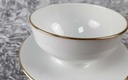 [45817285] Sauciere mit Teller Goldrand 0,4 L Eschenbach 3mm Weiß gebraucht - sehr gut Bild 3