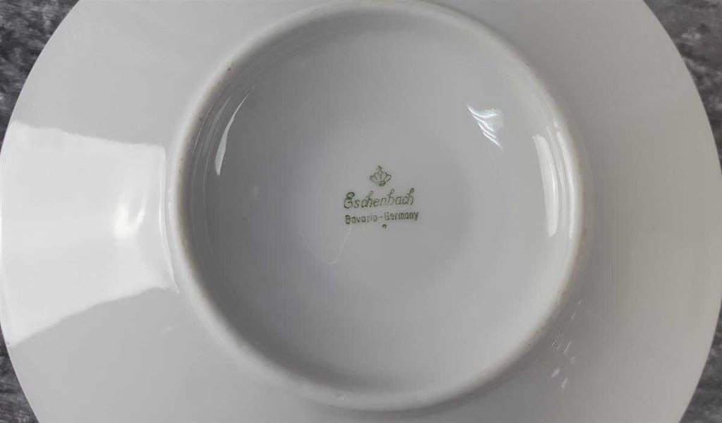[45817285] Sauciere mit Teller Goldrand 0,4 L Eschenbach 3mm Weiß gebraucht - sehr gut Bild 5