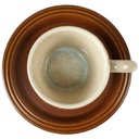 [45817290] Kaffeetasse mit Untertasse Tasse & Gerz Dekor graubraun Braun gebraucht - akzeptabel Bild 2